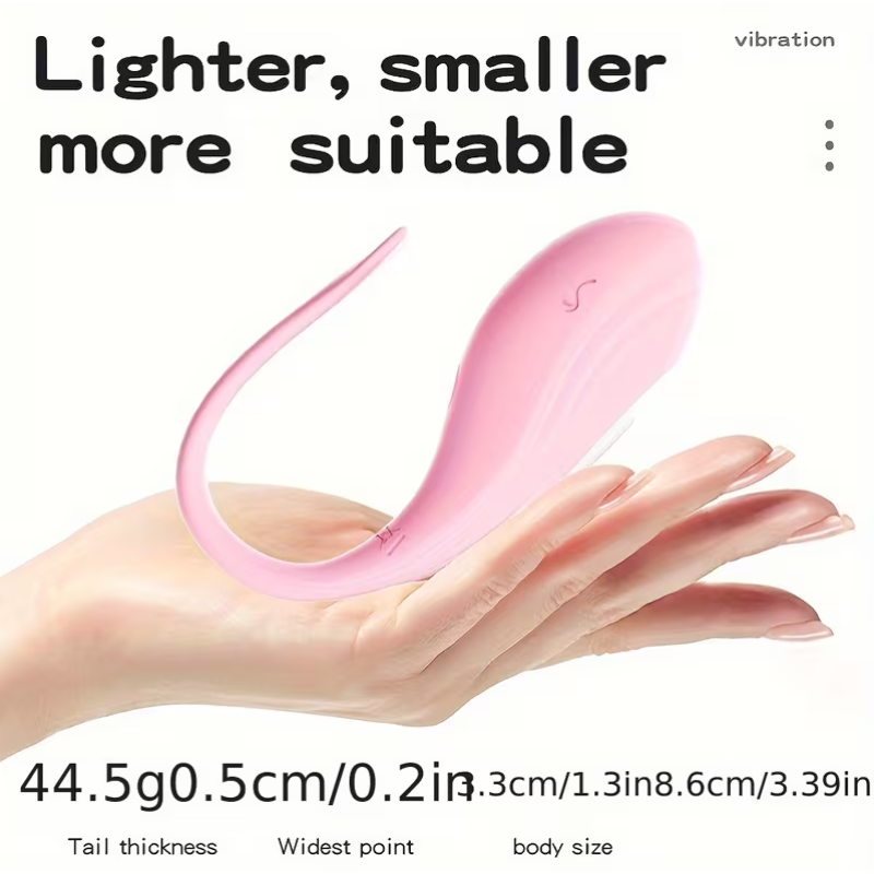 Vibrating Smart Egg With APP Control Whale Pink