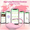 Δονούμενο Αυγό Smart με Έλεγχο APP Whale Ροζ