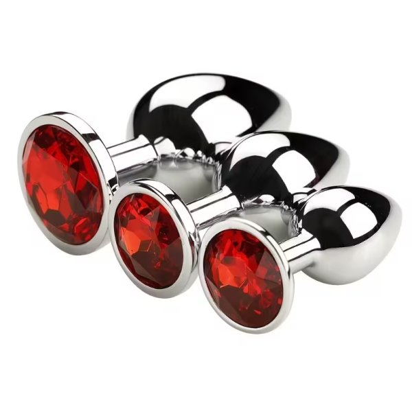 Butt Plug With Jewel Love Market Red