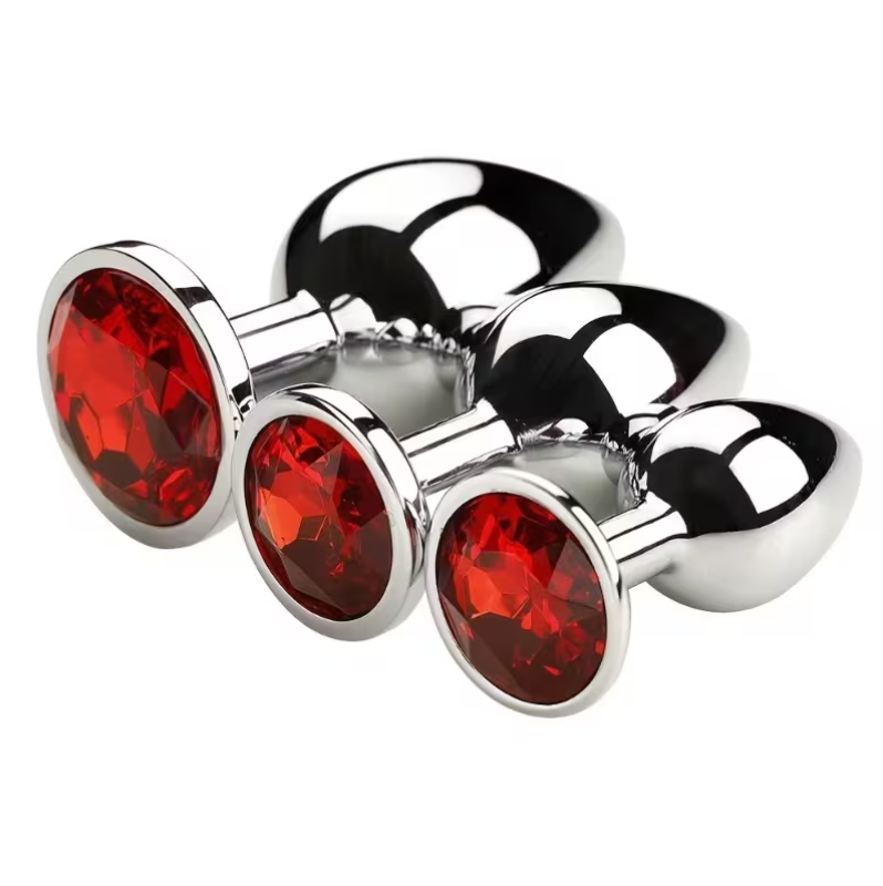 Butt Plug With Jewel Love Market Red