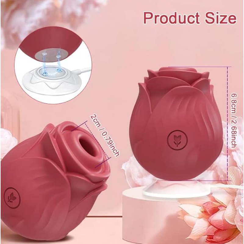 Clitoral Vibrator Love Market Rose Pink