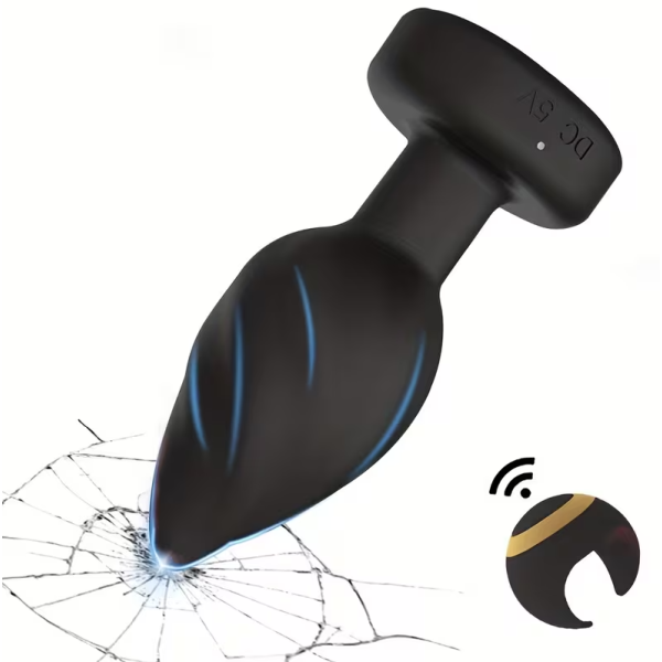 Πρωκτική Σφήνα με Φως & Τηλεκοντρόλ Love Market Μαύρη Πρωκτική Σφήνα με Φως & Τηλεκοντρόλ Love Market Μαύρη