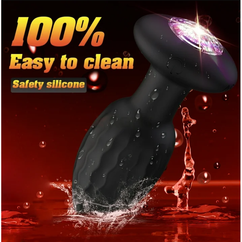 Πρωκτική Σφήνα με Φως & App Love Market Μαύρη