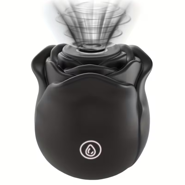 Κλειτοριδικός Δονητής Τριαντάφυλλο Love Market Drop Μαύρος