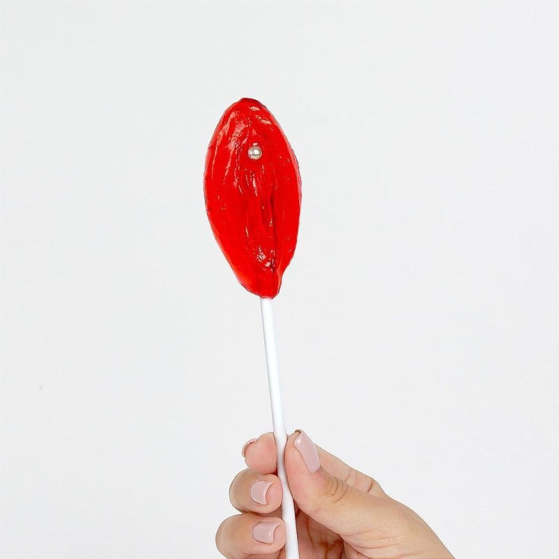 Strawberry Vulva Lollipop Secret Play Strawberry Vulva Lollipop Party Gags