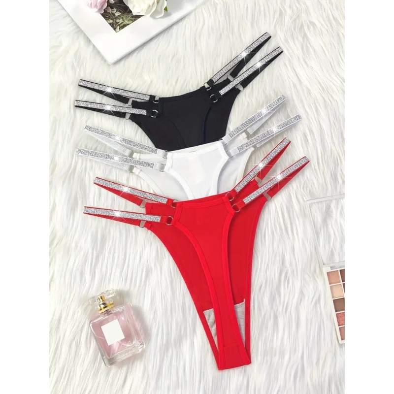 Love Market Σετ Στρινγκ με Glitter Olina 3τμχ Strings