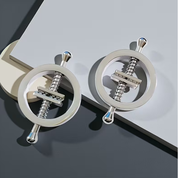 Σφιγκτήρες Θηλών Diamond Love Market Ασημί