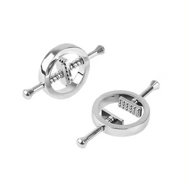 Σφιγκτήρες Θηλών Diamond Love Market Ασημί