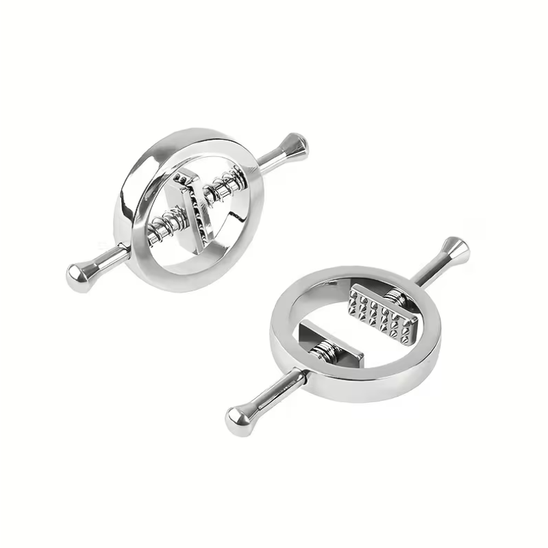 Love Market Nipple Clamps Love Market Diamond Silver Nipple Clamps