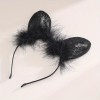 Love Market Στέκα με Αυτιά Γάτας Μαύρη Chokers & Στέκες