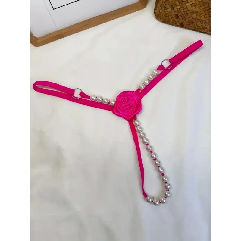 Στρινγκ Rose με Πέρλες Φούξια Love Market Στρινγκ Rose με Πέρλες Φούξια Strings