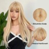 Love Market Long Straight Wig with Bangs Blonde Wigs