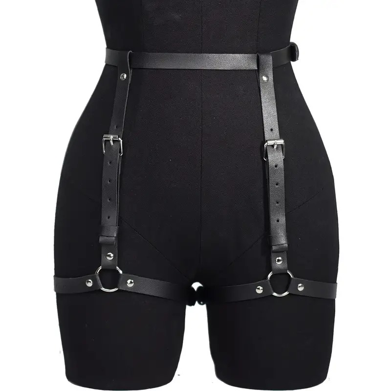 Love Market Ζαρτιέρα Harness Ρυθμιζόμενη Goth Μαύρη Harnesses
