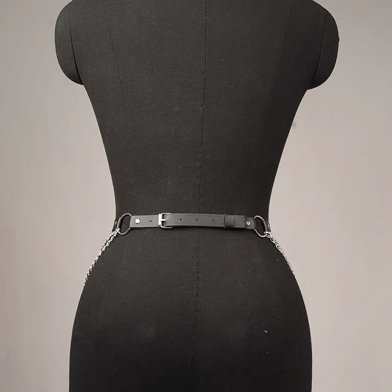 Love Market Ζώνη Harness με Αλυσίδες Μαύρη Harnesses
