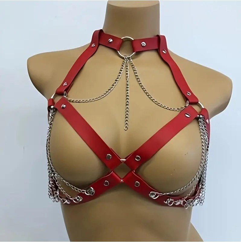 Ρυθμιζόμενο Harness Tia Κόκκινο