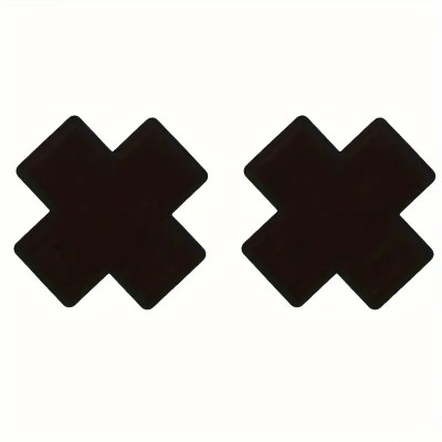 Nipple Stickers Love Market Cross Black Nipple Stickers Love Market Cross Black