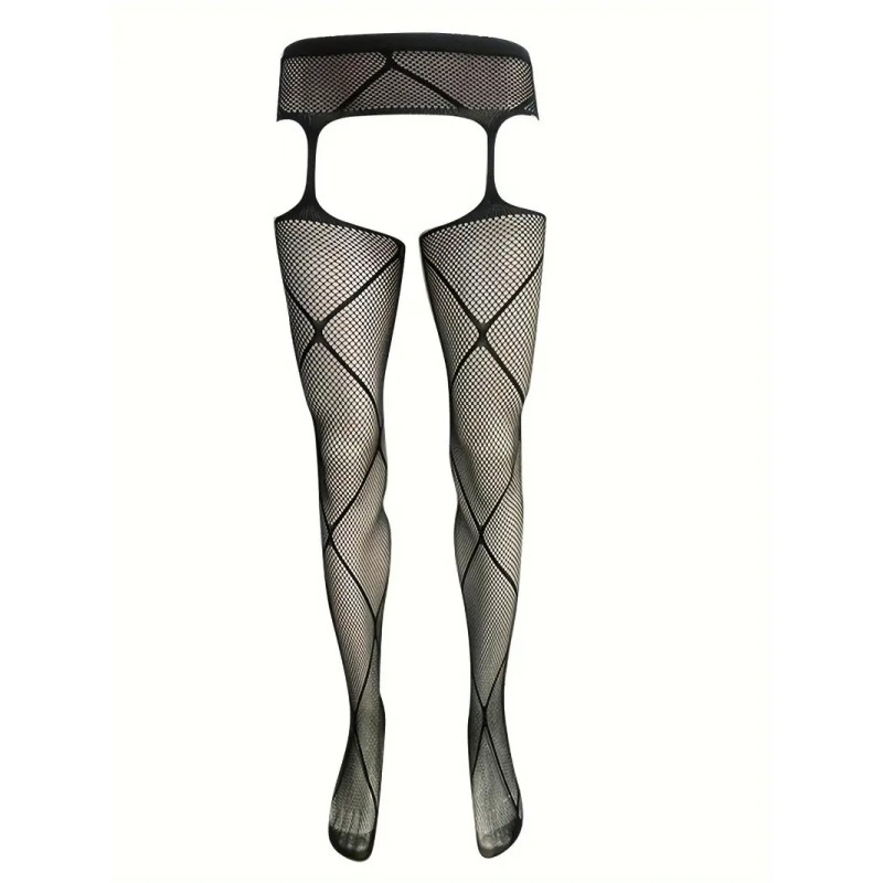 Mens Fishnet Suspender Pantyhose Fay