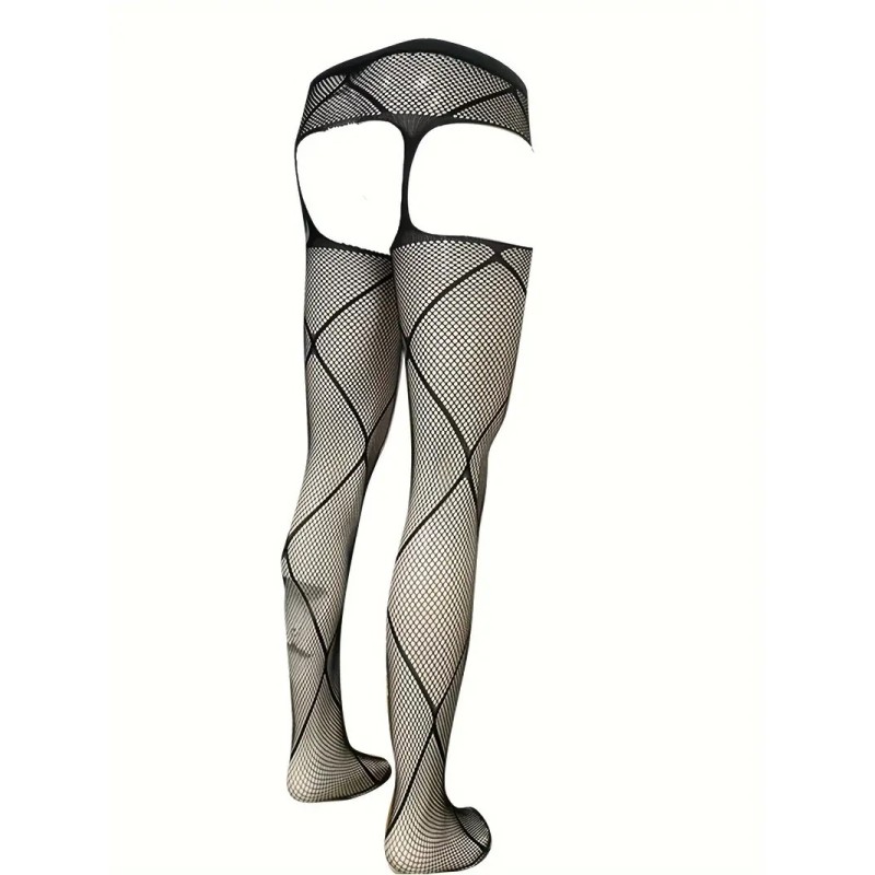 Mens Fishnet Suspender Pantyhose Fay