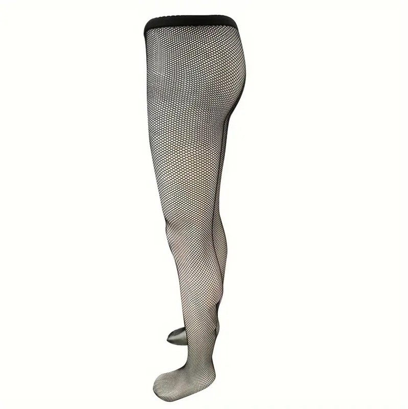 Mens Fishnet Pantyhose Black