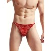 Mens String Floral Chic Red