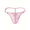 Mens String Floral Chic Pink