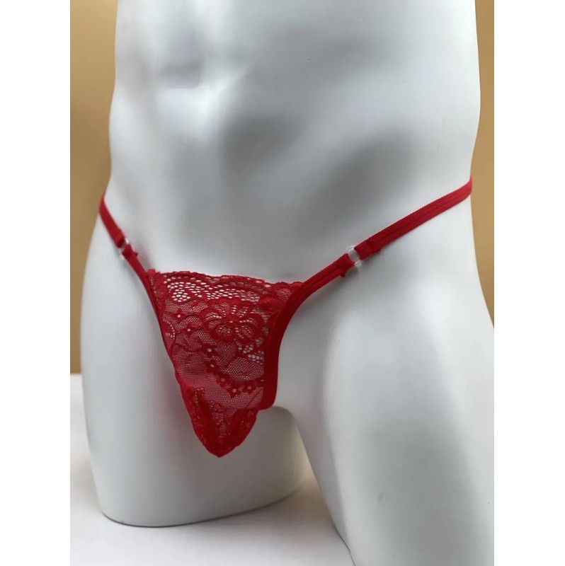 Mens Thong Lacy Dream Red