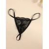 Mens Thong Sheer Passion Black
