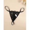 Mens Thong Sheer Passion Black