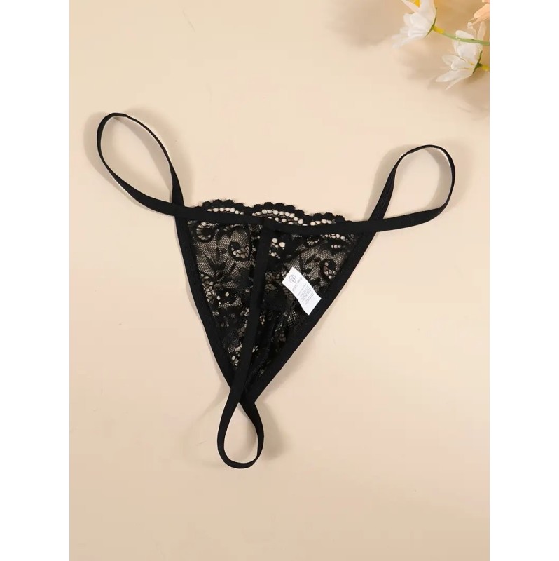 Mens Thong Sheer Passion Black