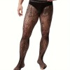 Mens Fishnet Pantyhose Sia Black