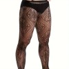 Mens Fishnet Pantyhose Sia Black