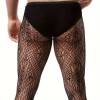 Mens Fishnet Pantyhose Sia Black