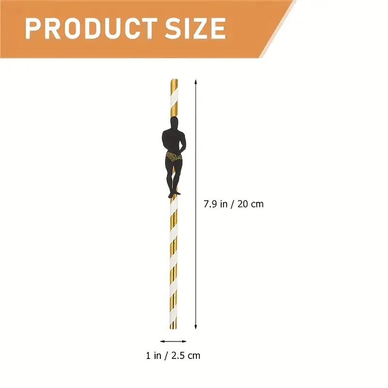 Bachelorette Party Male Stripper Straws 36pcs Bachelorette Party Male Stripper Straws 36pcs
