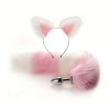 Fox Tail and Ears Set Love Market Pink