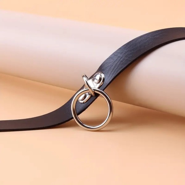 Collar with Ring Black