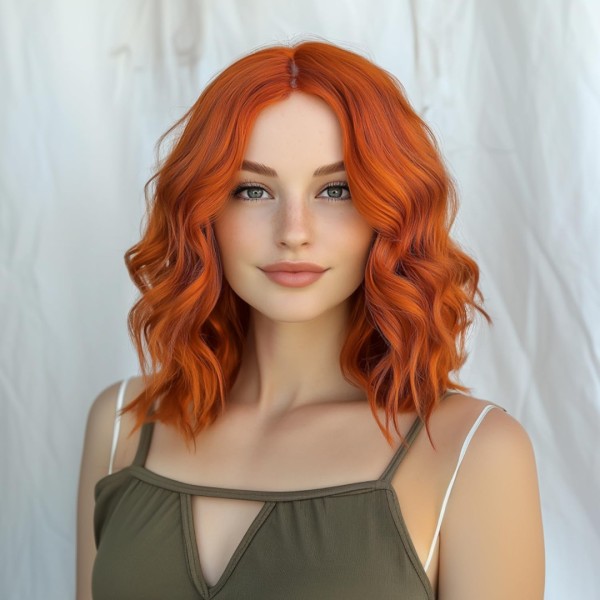 Long Bob Wig Copper