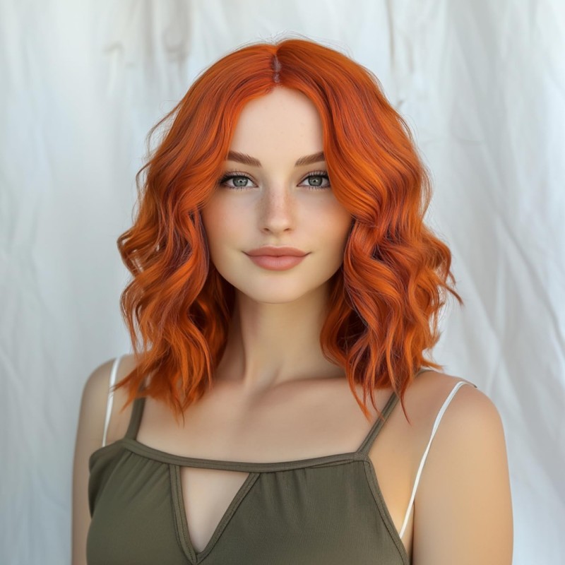Long Bob Wig Copper