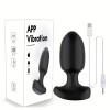 Love Market Πρωκτική Σφήνα με Δόνηση & App Love Market Μαύρη Σφήνες με δόνηση