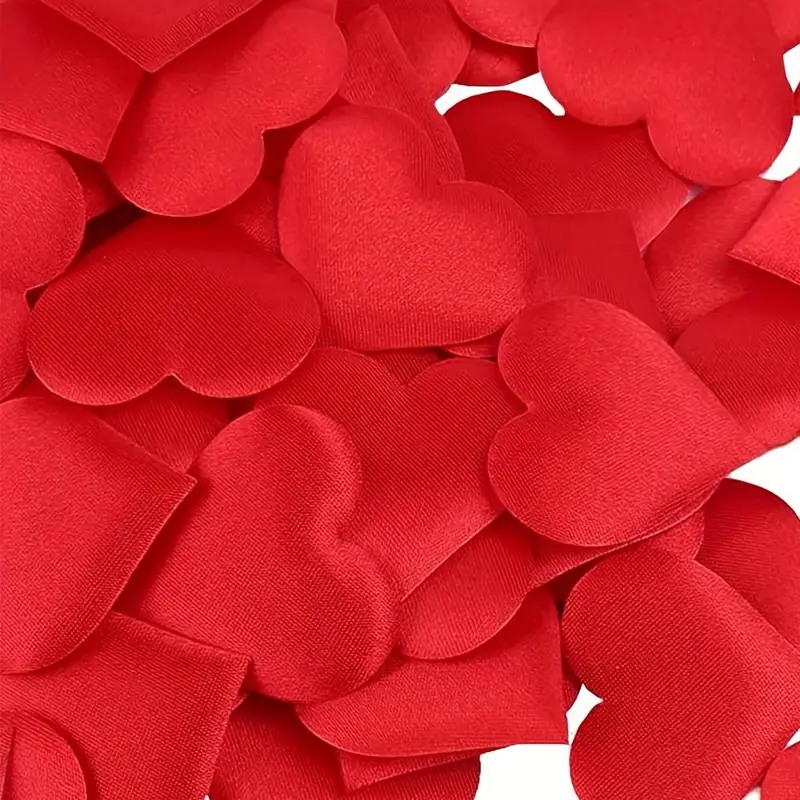 Heart-shaped Petal Confetti Red 100pcs 