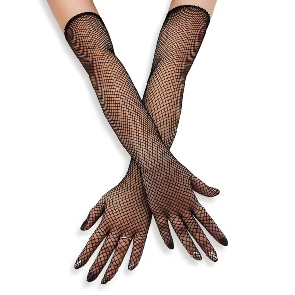 Fishnet Gloves Love Market Black