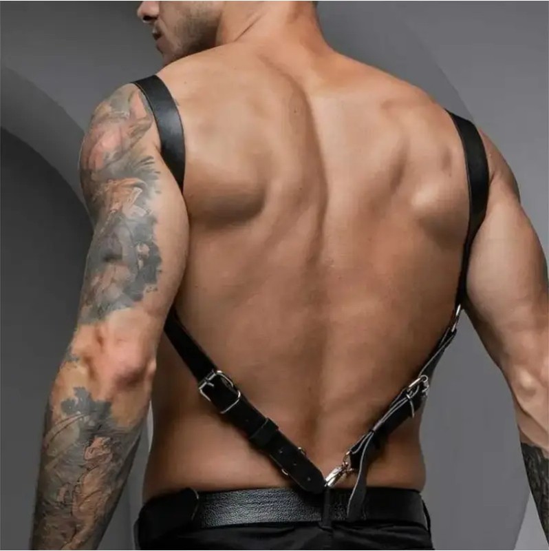Adjustable Chest Harness Paris Black