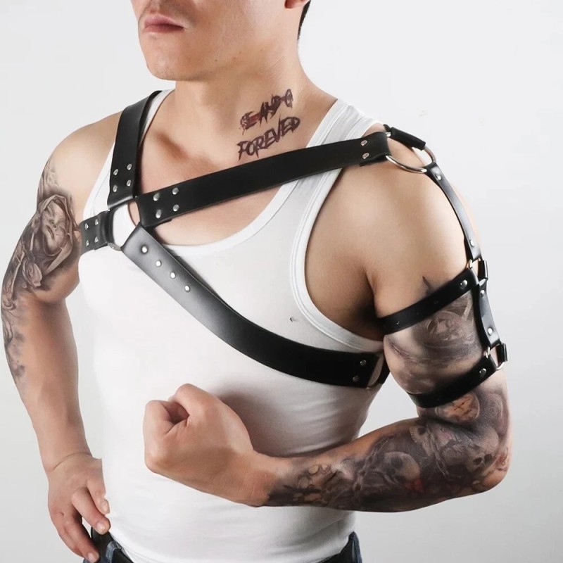 Adjustable Chest Harness Thor Black