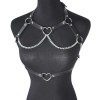 Harness Top με Καρδιές Μαύρο