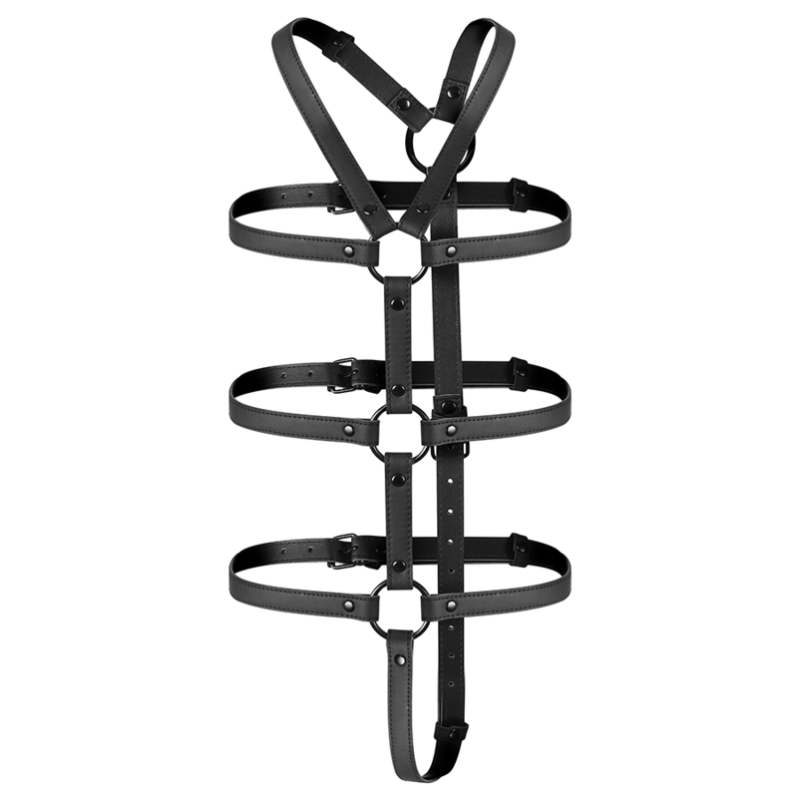 Leather Bondage Harness Fetish Submissive Black