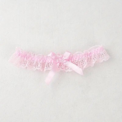 Lace Garter Bowknot Pink Lace Garter Bowknot Pink