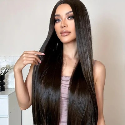 Long Straight Wig Brown Long Straight Wig Brown