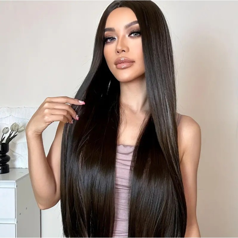 Long Straight Wig Brown