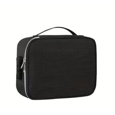Sex Toy Storage Case with Combination Lock Black