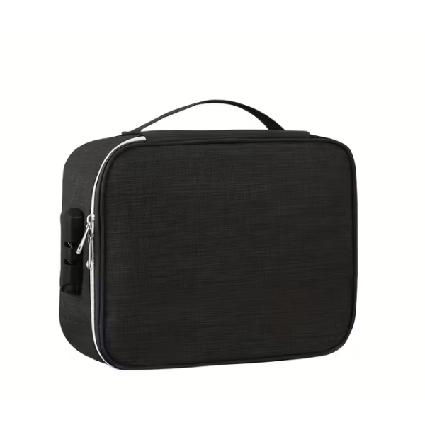 Sex Toy Storage Case with Combination Lock Black