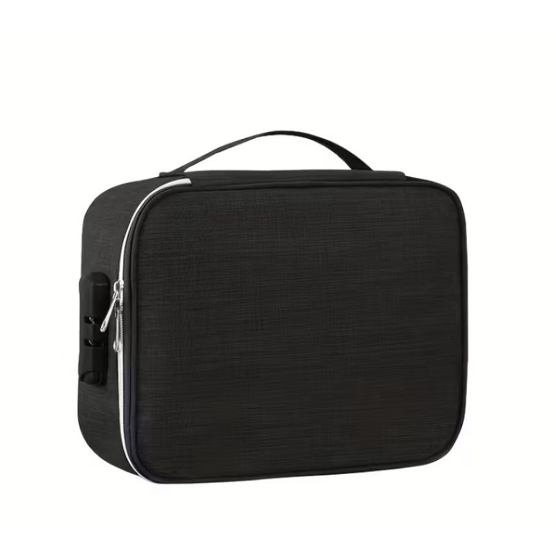 Sex Toy Storage Case with Combination Lock Black